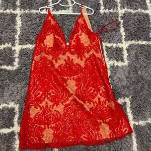 free people night shimmer mini dress- size 6- worn once